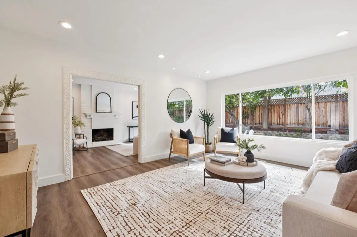 Living room after prep