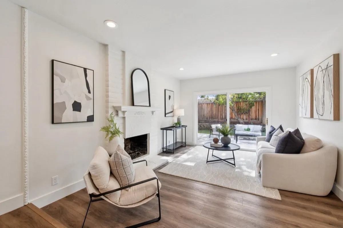 Living room after prep